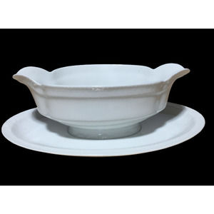 Haviland France White China Gravy Bowl